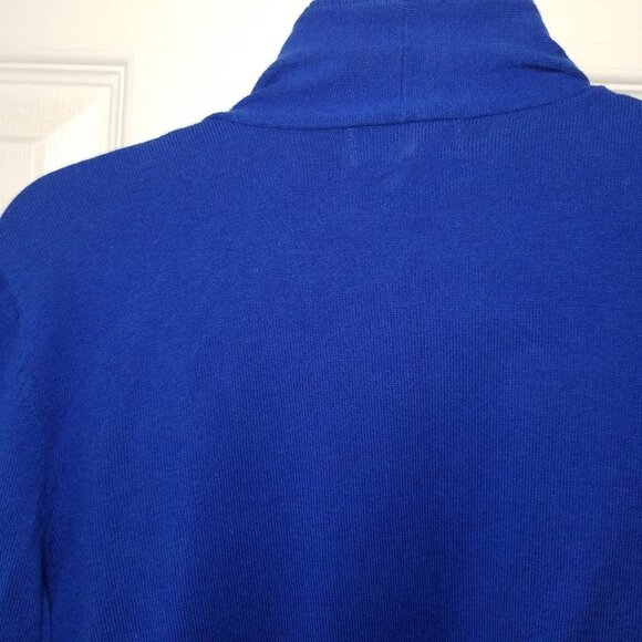 a.n.a. draped open-front cardigan asymmetrical stretch log sleeves - Picture 7 of 10